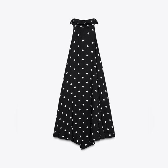 NWT ZARA POLKA DOT HALTER TOP ZW COLLECTION - Picture 14 of 15